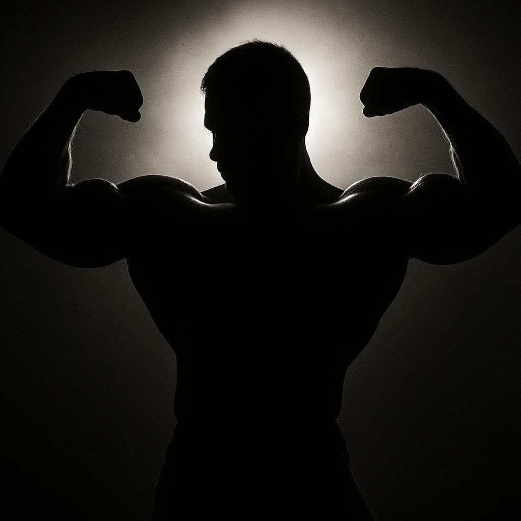 An illustration of a gold trophy with a green leaf in the center, symbolizing a win in natural bodybuilding.