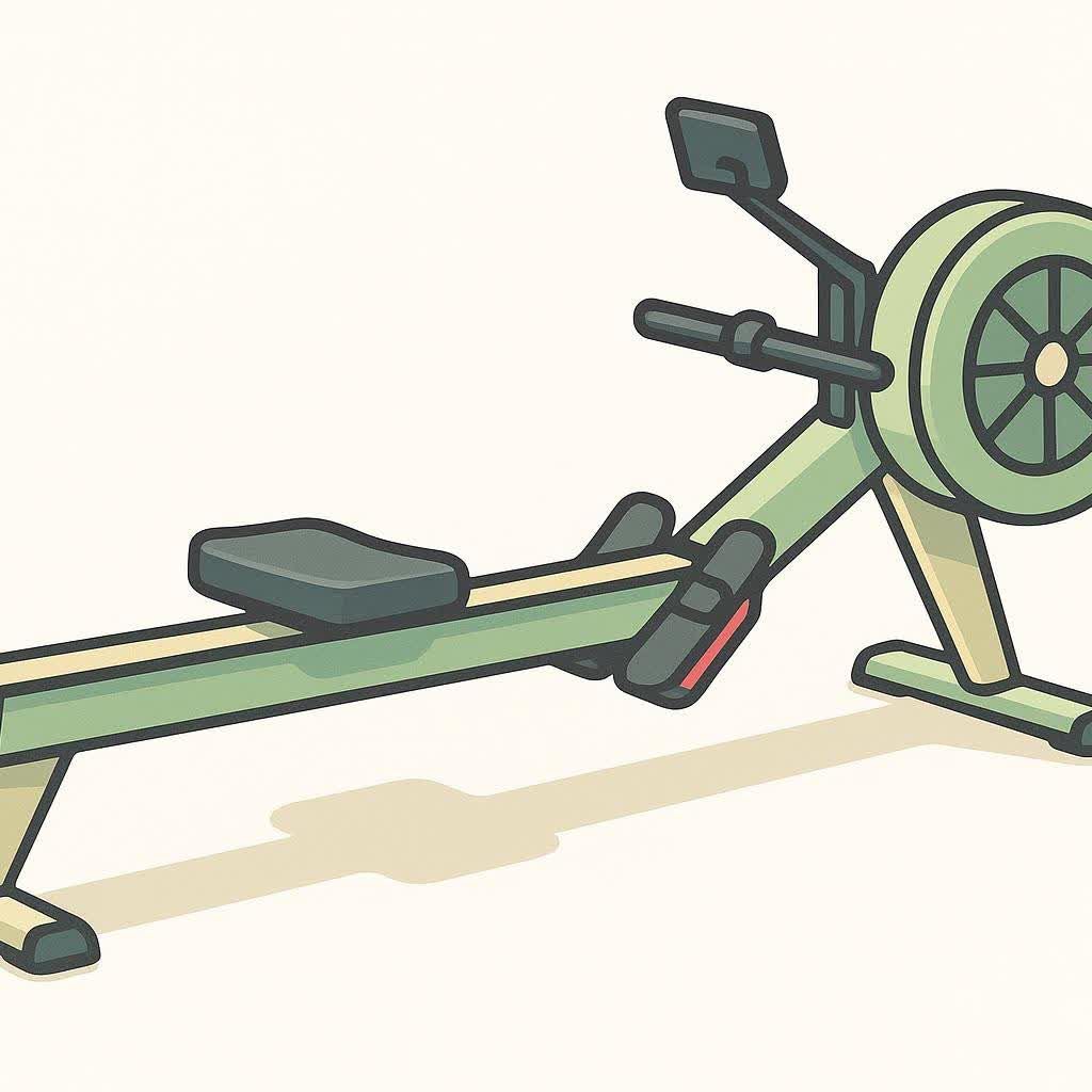 Icon of an indoor rowing machine