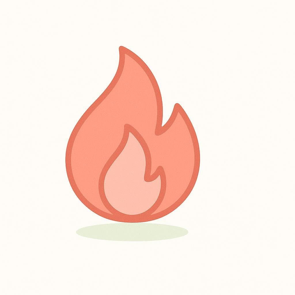 Icons representing metabolism: a large, bright flame for hyperthyroidism and a small, dim flame for hypothyroidism.