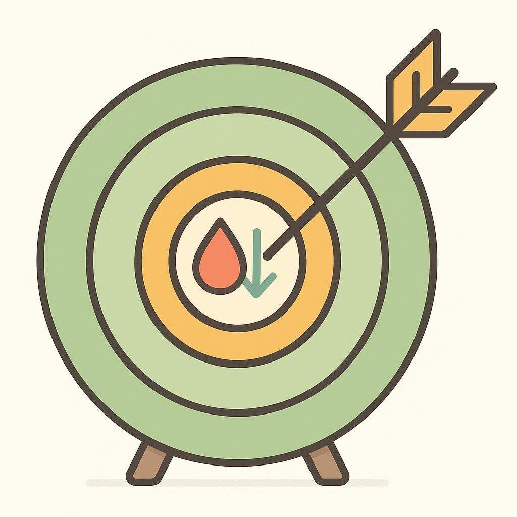 A simple line graph showing a steady downward trend.